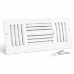 Curved Blade Sidewall / Ceiling Register - 4 Way Air Deflection