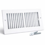 Stamp Faced Sidewall/ Ceiling Register - Two Way Air Deflection